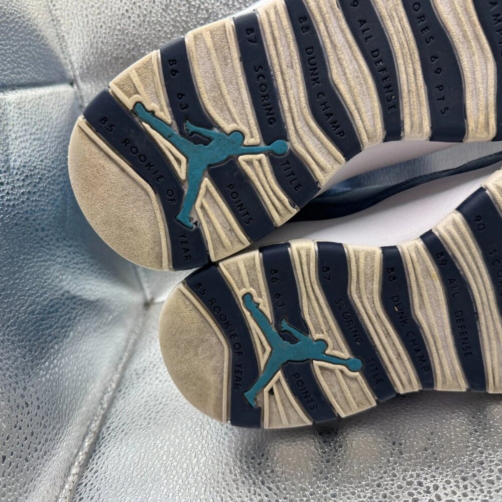 Size 11 Nike Air Jordan 10 Retro Los Angeles Mid Mens Blue Sneakers 310805-404 - Picture 12 of 12
